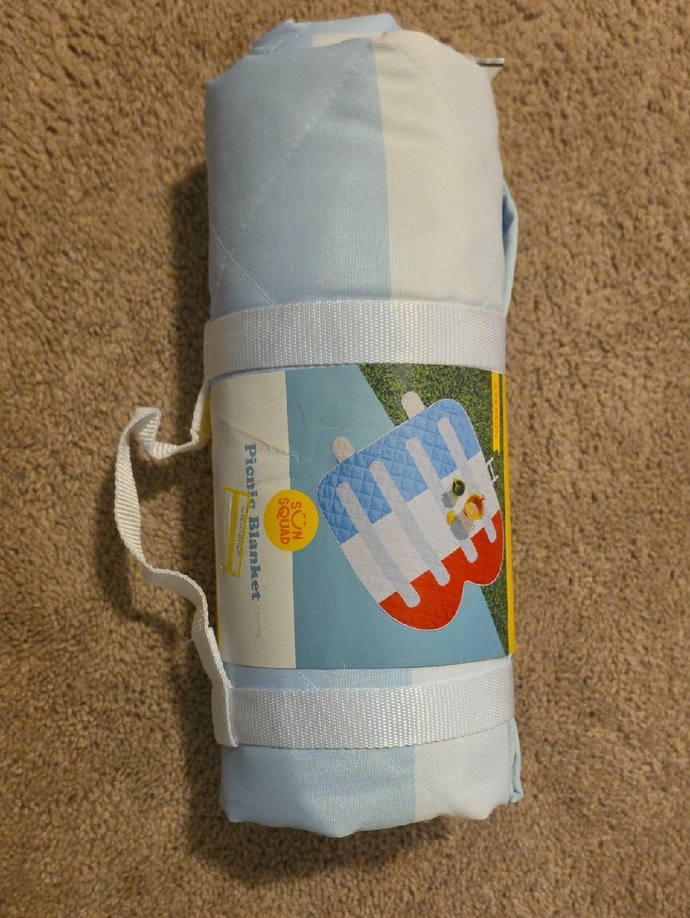 NWT Sun Squad Target Popsicle Picnic Blanket With Carrying Strap